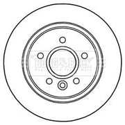 Borg & Beck 2 x Solid Rear Brake Discs BBD5306