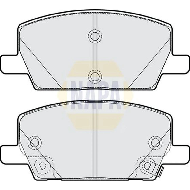NAPA Front Brake Pad Set NBP1651
