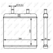 NRF Heater Matrix Core Heat Exchanger 54214