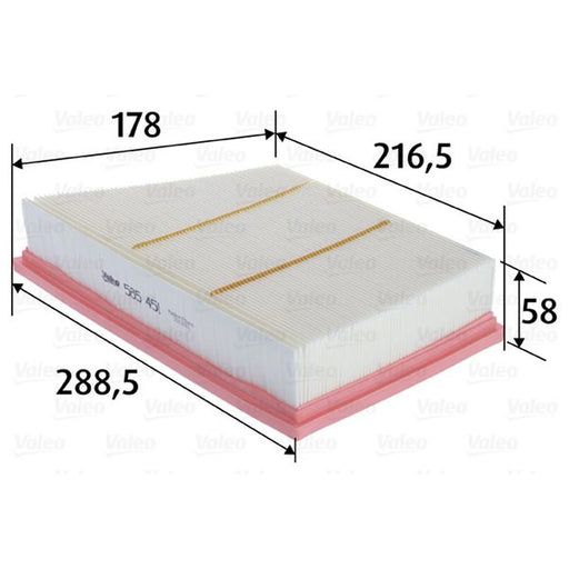 Valeo Engine Air Filter 585451