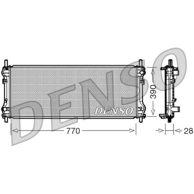 Denso Engine Radiator DRM10103