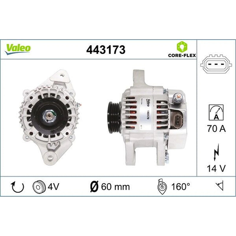 Valeo Car Alternator 12V 443173