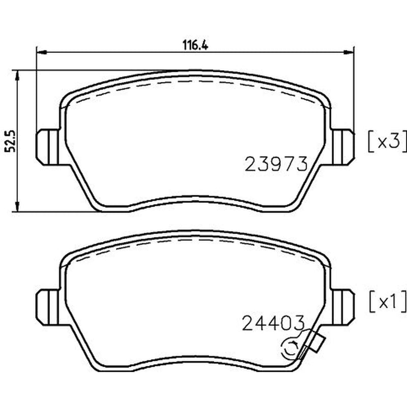 DON Front Brake Pad Set PCP1239