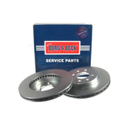 Borg & Beck 2 x Vented Front Brake Discs BBD4081