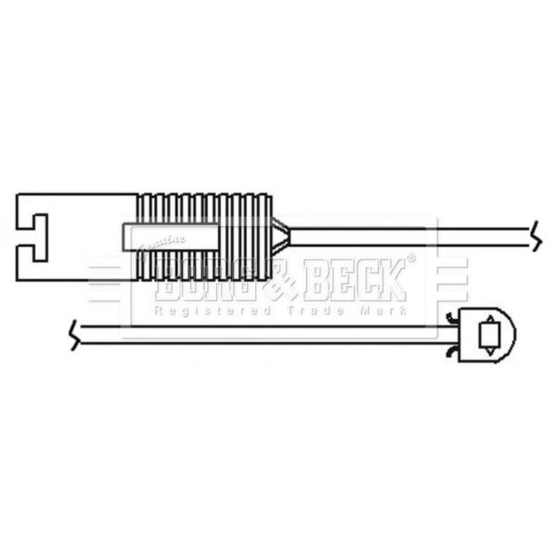 Borg & Beck Brake Pad Wear Sensor Rear BWL3124