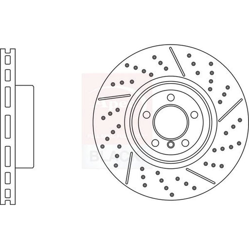 Apec 2 x Vented Front Brake Discs DSK3106B