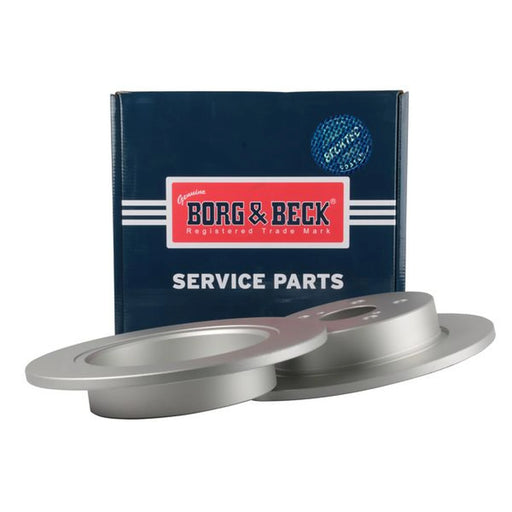 Borg & Beck 2 x Solid Rear Brake Discs BBD5665
