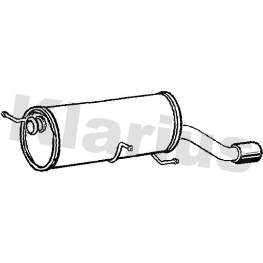 Klarius Box With Tail Pipe Rear PG736P