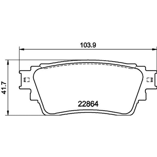 DON Rear Brake Pad Set PCP1595