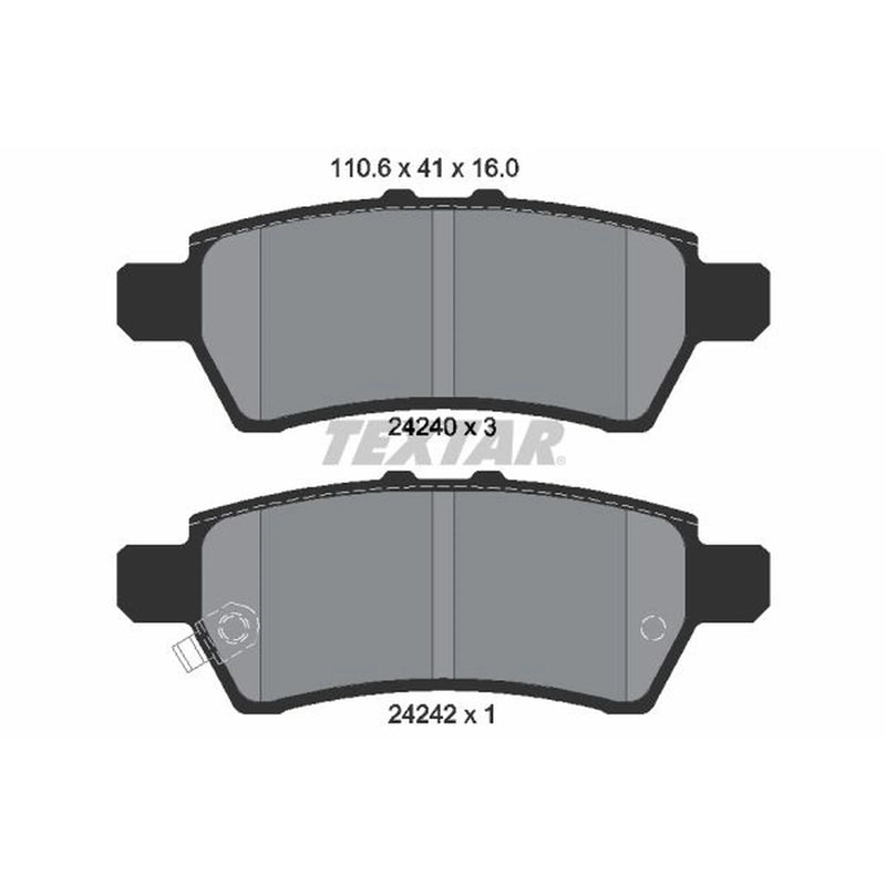 Textar Rear Brake Pad Set 2424001