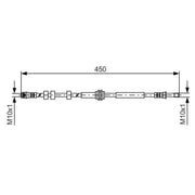 Bosch Brake Hydraulic Hose Line Rear 1 987 481 429