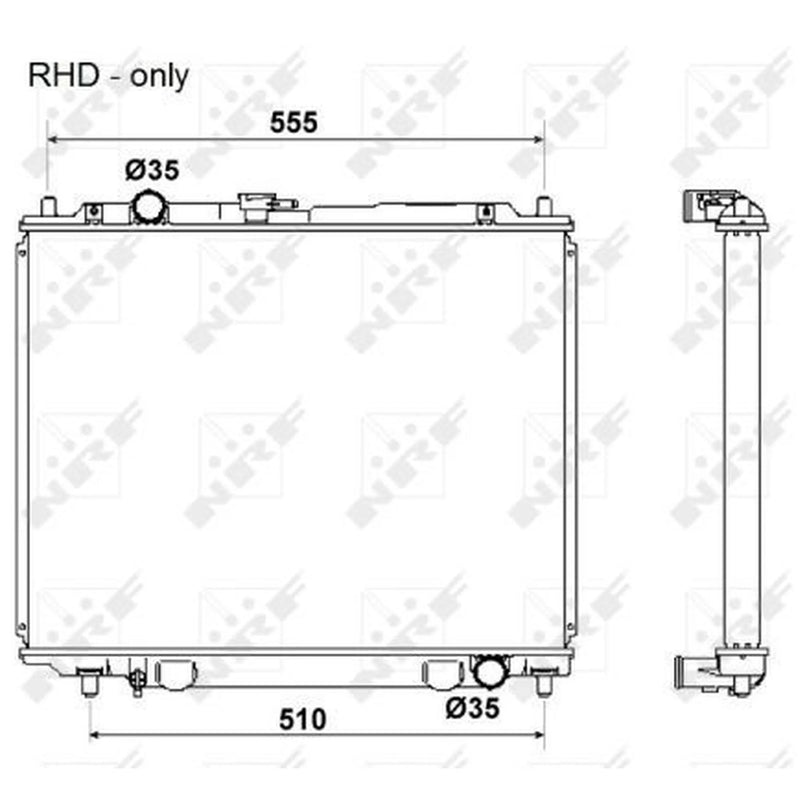 NRF Engine Radiator 53666