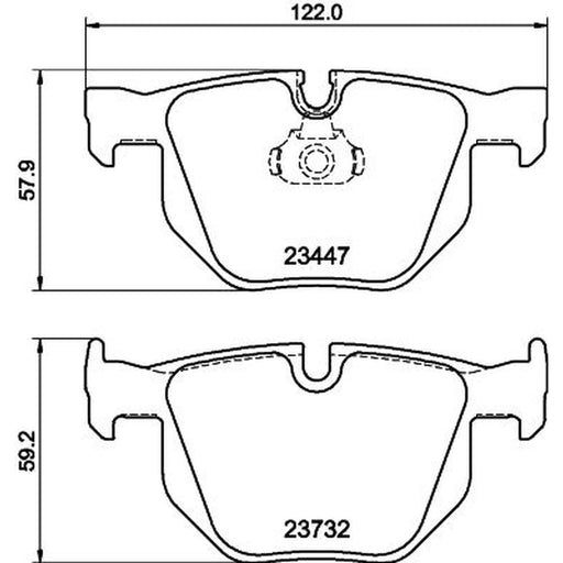 Mintex Rear Brake Pad Set MDB2961