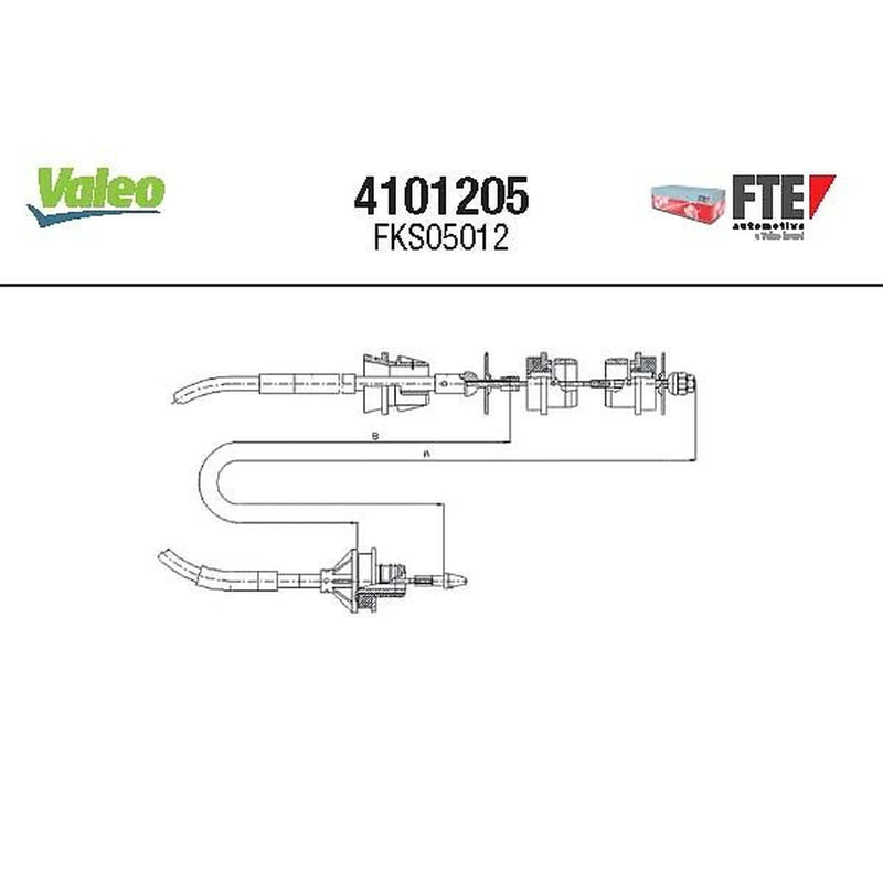 Valeo Clutch Control Cable Pull 4101205