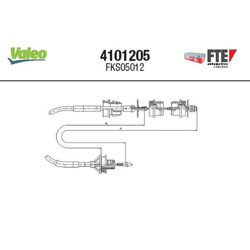 Valeo Clutch Control Cable Pull 4101205