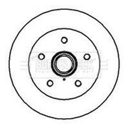 Borg & Beck 2 x Solid Front Brake Discs BBD5857S