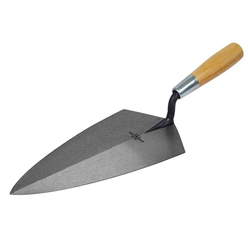 Marshalltown 19 Philadelphia Pattern Brick Trowel Wooden Handle 10in - M1910