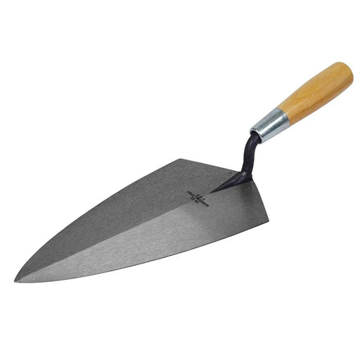 Marshalltown 19 Philadelphia Pattern Brick Trowel Wooden Handle 10in - M1910