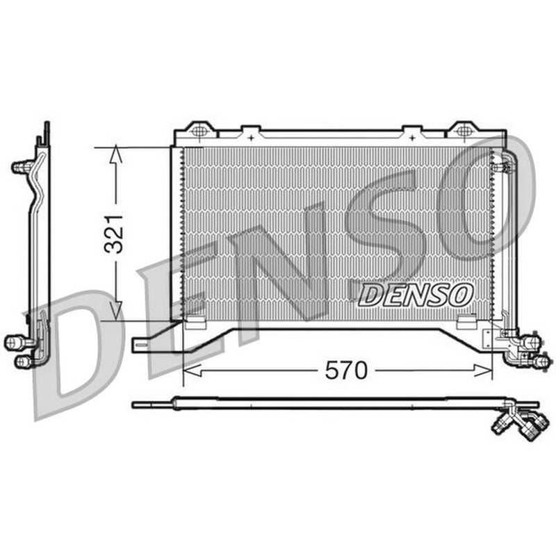 Denso Air Conditioning Condenser DCN17019