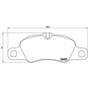 Brembo 4 x Front Brake Pad Set P65019