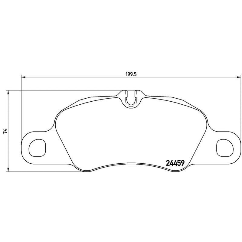 Brembo 4 x Front Brake Pad Set P65019