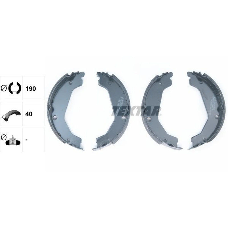 Textar Parking Brake Shoe Set 91068400