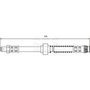 Apec Brake Hydraulic Hose Line Front HOS3084