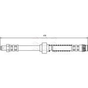 Apec Brake Hydraulic Hose Line Front HOS3084