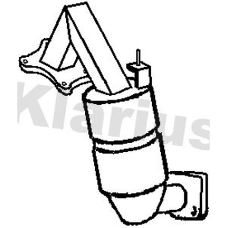 Klarius Catalyst Type Approved With Pipe Front 321718