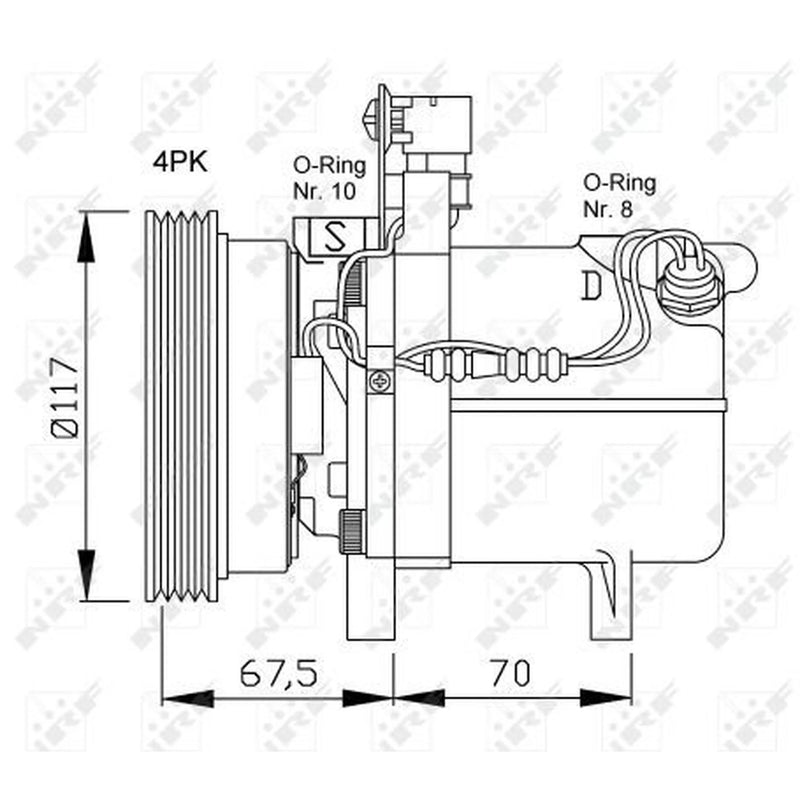 NRF Air Conditioning Compressor 32055