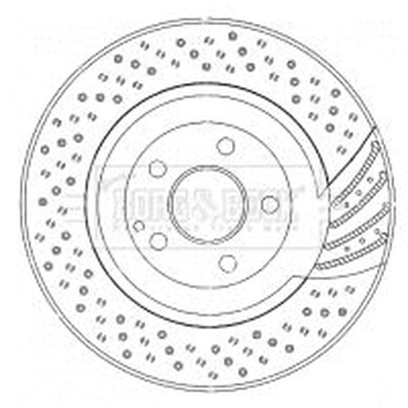 Borg & Beck 2 x / Front Brake Discs BBD5781S