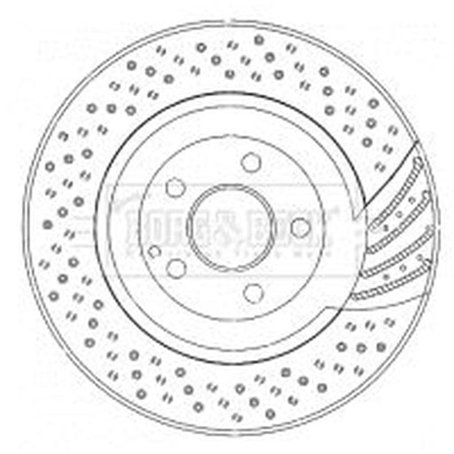 Borg & Beck 2 x / Front Brake Discs BBD5781S