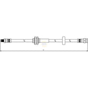NAPA Brake Hydraulic Hose Line Front NBH1167