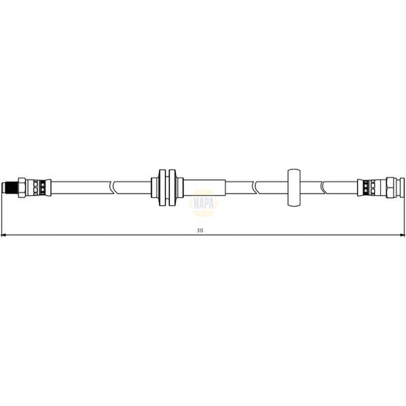 NAPA Brake Hydraulic Hose Line Front NBH1167