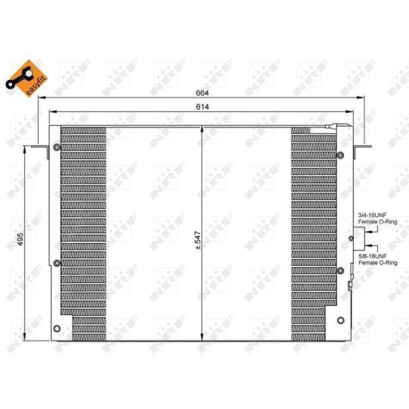 NRF Air Conditioning Condenser 35657