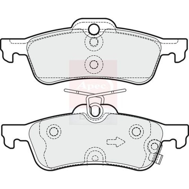 Apec Rear Brake Pad Set PD3372