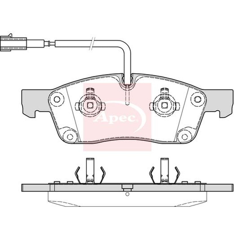 Apec Front Brake Pad Set PAD2227