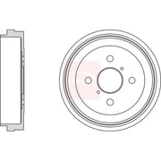 Apec Brake Drum Assembly Rear DRM9998