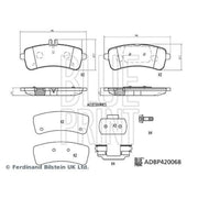 Blue Print Rear Brake Pad Set ADBP420068