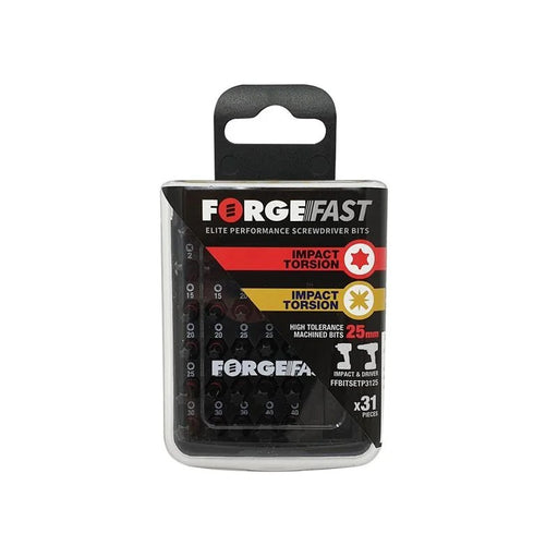 ForgeFix ForgeFast PZ/TX Compatible Impact Bit Set, 31 Piece - FFBITSETP3125
