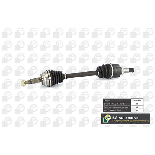 BGA CV Drive Shaft Driveshaft Front Left DS7610L