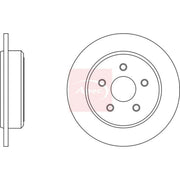Apec 2 x Solid Rear Brake Discs DSK2562