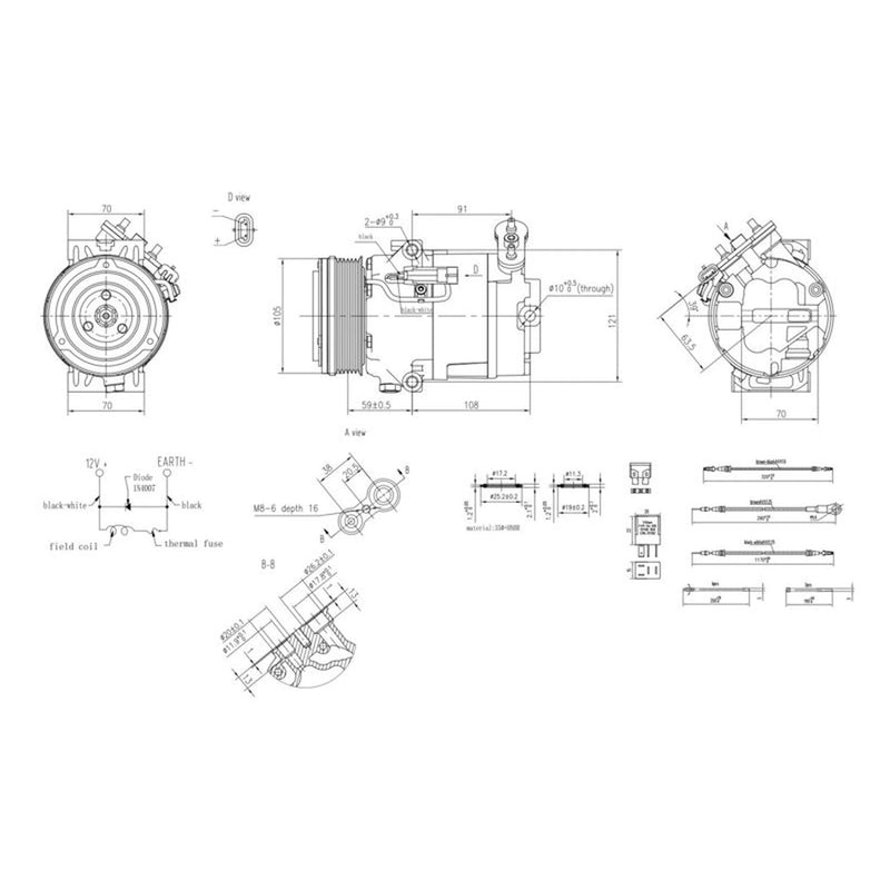 Hella Air Conditioning Compressor 8FK 366 200-541