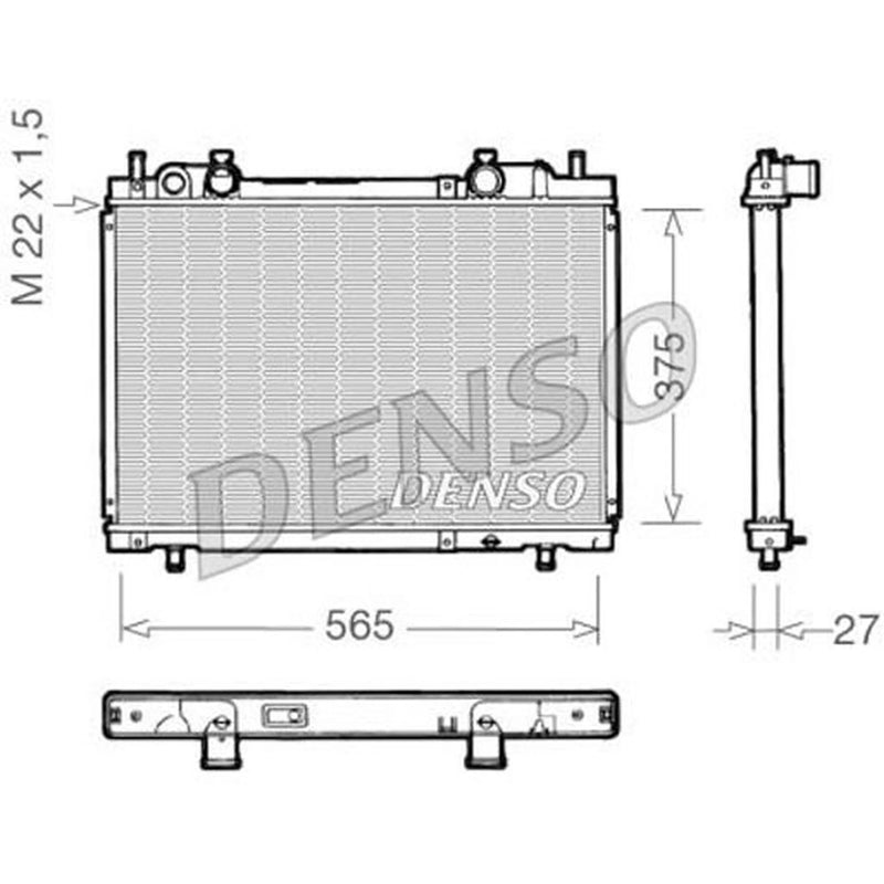 Denso Engine Radiator DRM09025