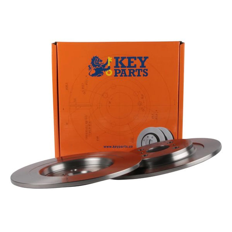 Key Parts 2 x Rear Brake Discs KBD4601