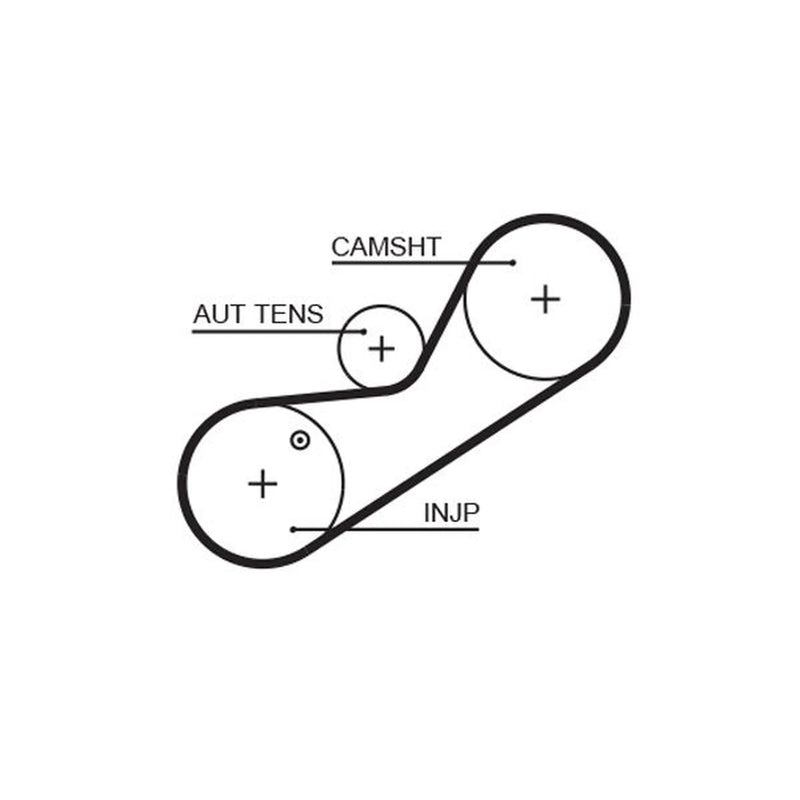 Gates Timing Belt Kit with Rollers K025547XS