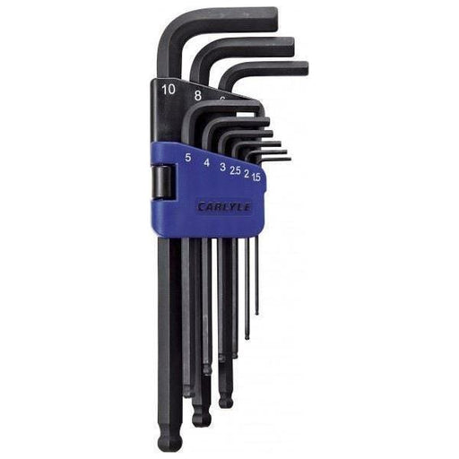 Carlyle Hand Tools Hex Key Set - Ball Long Magnetic - Metric Carlyle Hand Tools  - Town Parts