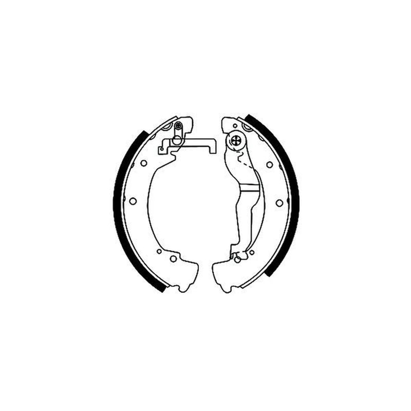 Mintex Brake Shoe Set Axle Kit MFR386