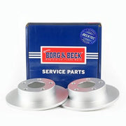 Borg & Beck 2 x Solid Rear Brake Discs BBD4182