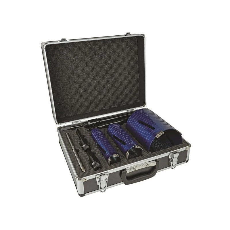 MEXCO Slotted Dry Core Drill XCEL Grade Kit, 9 Piece - A11DCDKIT3